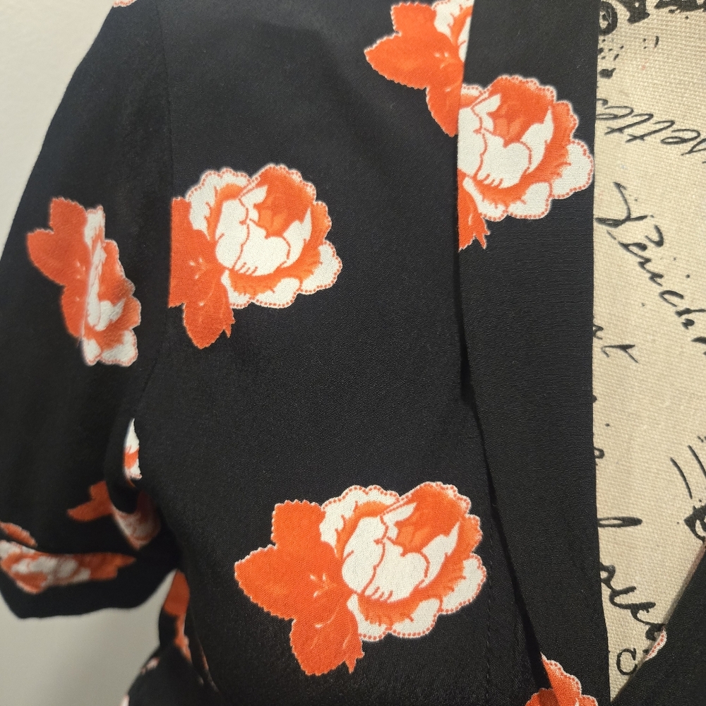 Ganni Harley Crepe Wrap Dress - Picture 2 of 4